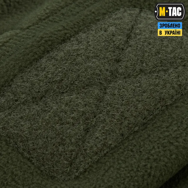 6 - Шапка флісова M-Tac Watch Cap Elite з Velcro. Олива