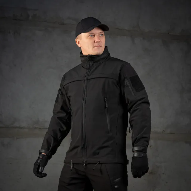 10 - Куртка M-Tac Soft Shell Police. Чорна