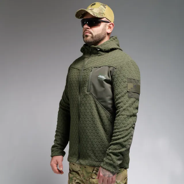 10 - Кофта флісова Global Ballistics HexaGon. Олива