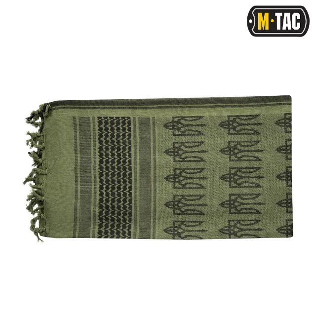 2 - Шарф шемаг, арафатка M-Tac с тризубом. Олива
