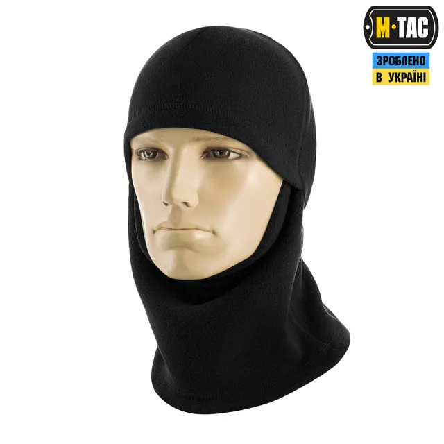 2 - Балаклава-ніндзя M-Tac Elite фліс (320г/м2) Чорний