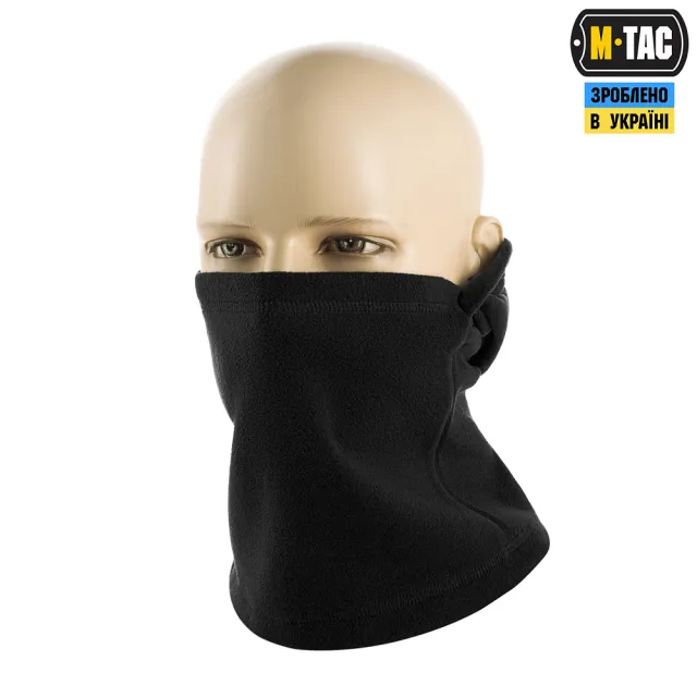 3 - Балаклава-ніндзя M-Tac Elite фліс (320г/м2) Чорний