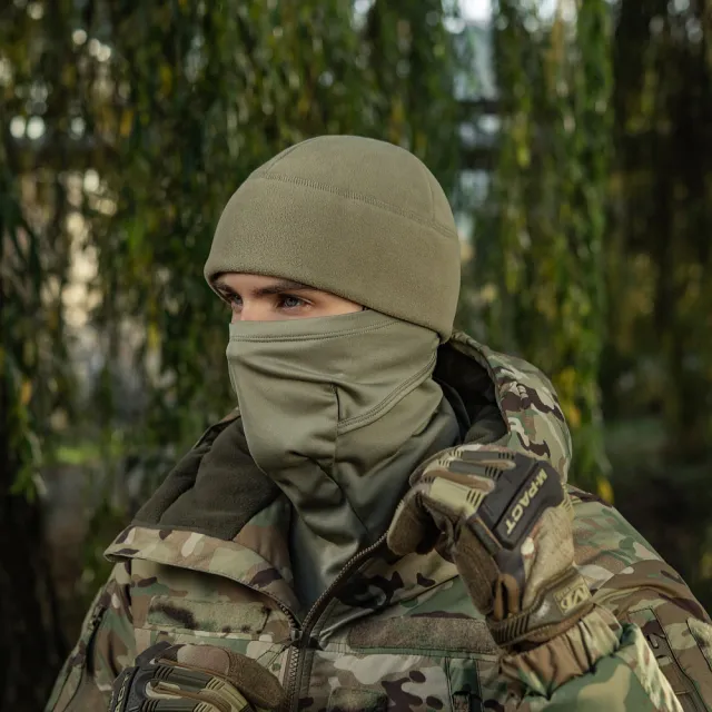 8 - Шапка флісова M-Tac Watch Cap Elite із Slimtex. Коричневий