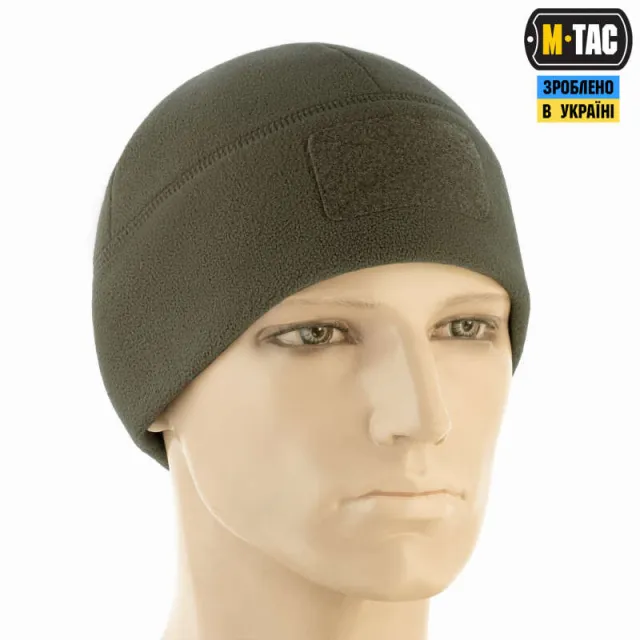 2 - Шапка флисовая M-Tac Watch Cap Elite с Velcro. Темная олива