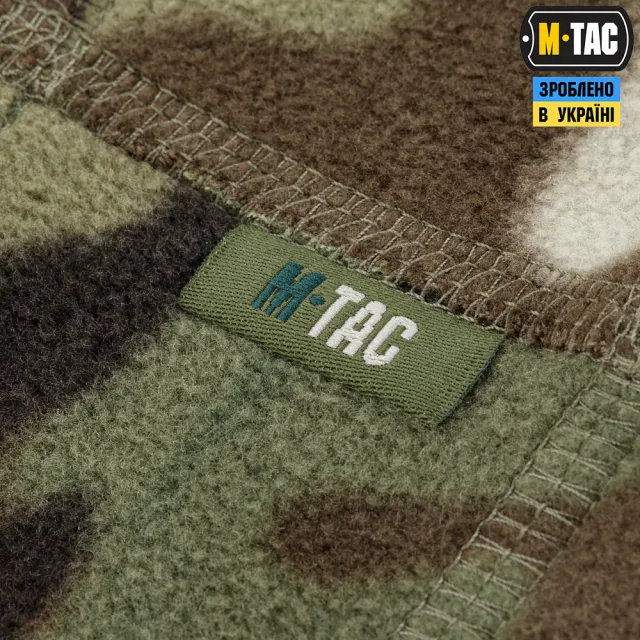 5 - Флисовый бафф, шарф M-Tac Elite Fleece анатомический с затяжкой. Мультикам