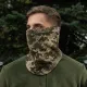 9 - Флисовый бафф, шарф M-Tac Elite Fleece анатомический с затяжкой. Пиксель