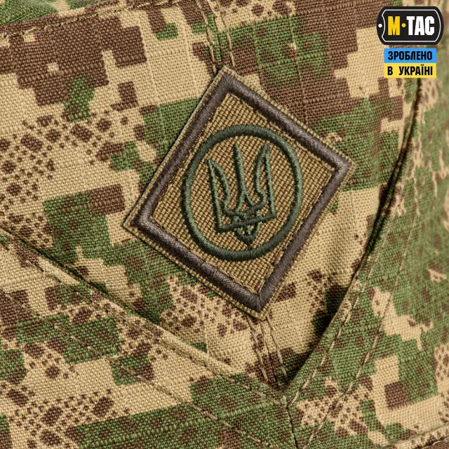 3 - Кепка-мазепинка M-Tac з гербом. Камуфляж НГУ (Хижак)