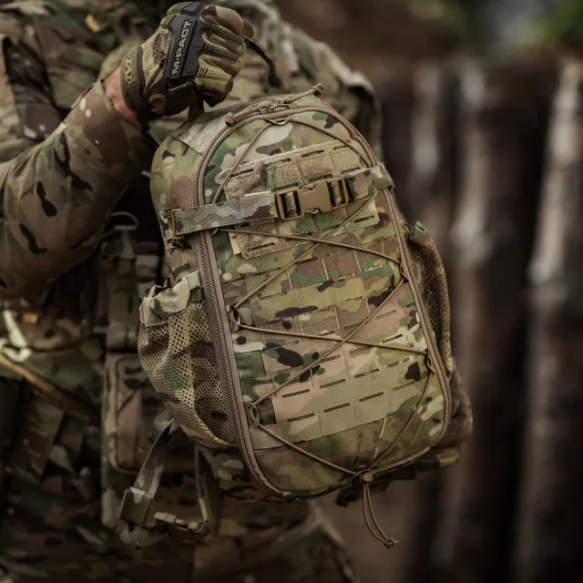 4 - Тактичний рюкзак M-Tac Sturm Elite з ергономічними лямками. Мультикам