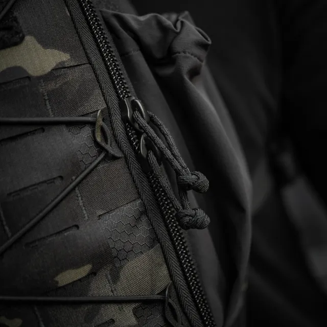 14 - Тактичний рюкзак M-Tac Sturm Elite з ергономічними лямками. Чорний мультикам