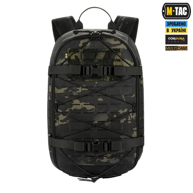 22 - Тактический рюкзак M-Tac Sturm Elite с эргономичными лямками X-Large Elite Gen.II. Черный мультикам