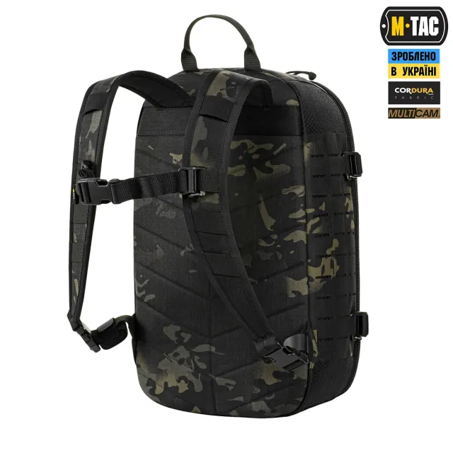 20 - Тактический рюкзак M-Tac Sturm Elite с эргономичными лямками X-Large Elite Gen.II. Черный мультикам
