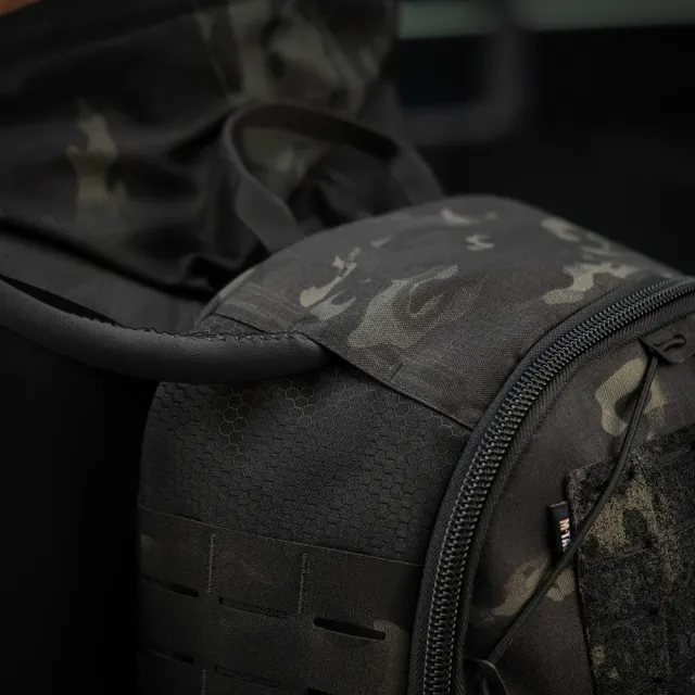 16 - Тактический рюкзак M-Tac Sturm Elite с эргономичными лямками X-Large Elite Gen.II. Черный мультикам