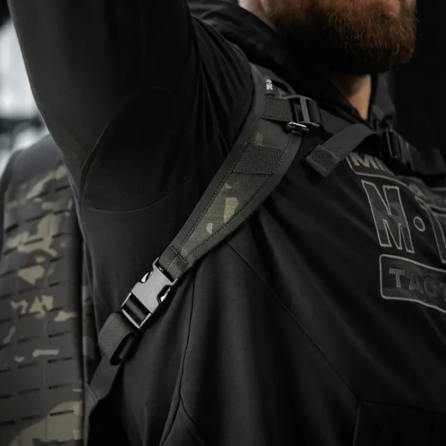 7 - Тактический рюкзак M-Tac Sturm Elite с эргономичными лямками X-Large Elite Gen.II. Черный мультикам