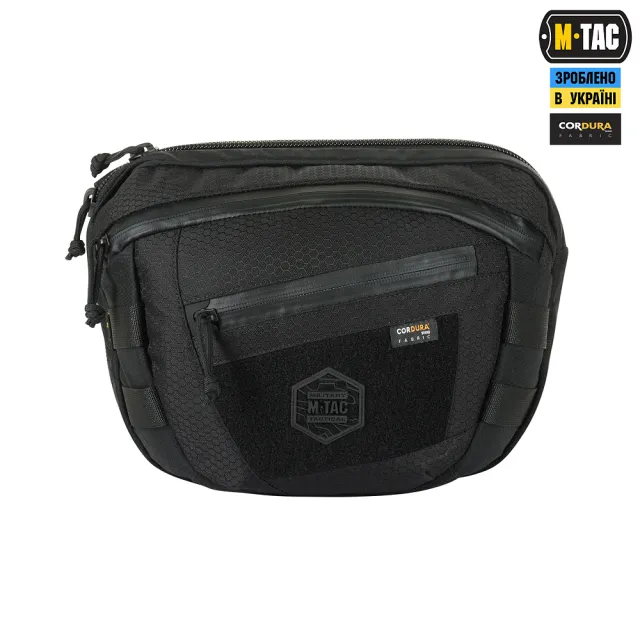 2 - Сумка через плечо M-Tac Sphaera Hex Hardsling Bag Elite Large с липучкой. Черный