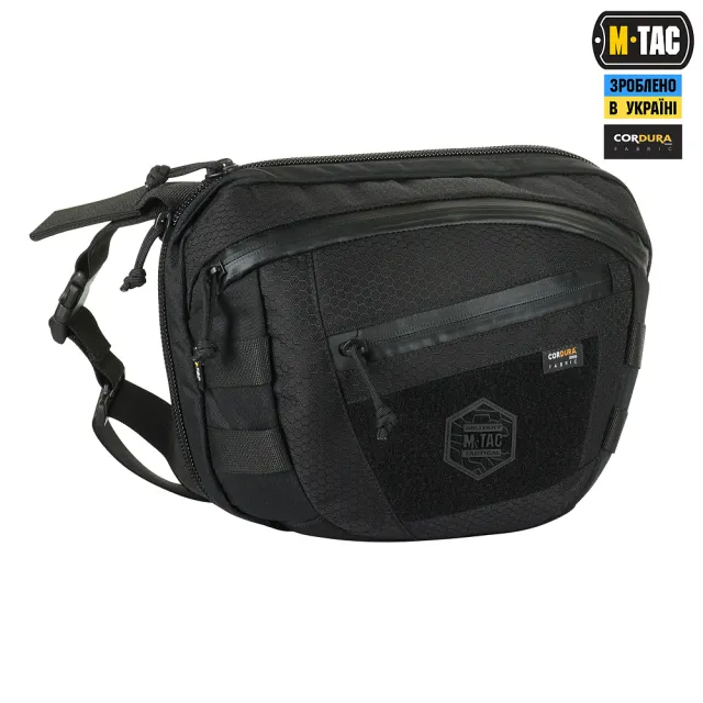 3 - Сумка через плечо M-Tac Sphaera Hex Hardsling Bag Elite Large с липучкой. Черный