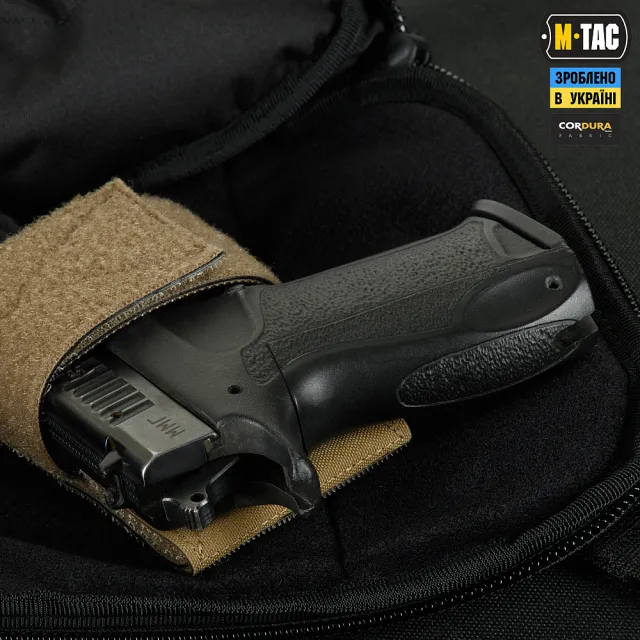 6 - Сумка через плечо M-Tac Sphaera Hex Hardsling Bag Elite Large с липучкой. Черный