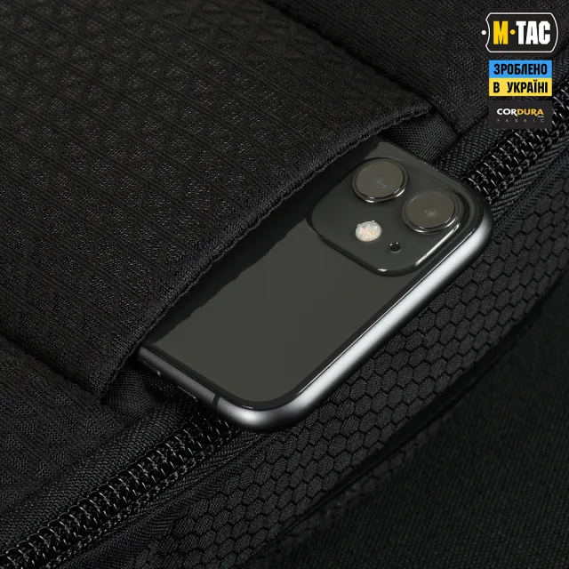 5 - Сумка через плечо M-Tac Sphaera Hex Hardsling Bag Elite Large с липучкой. Черный
