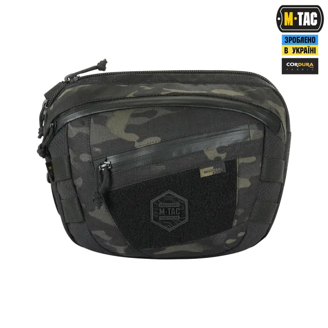 2 - Сумка через плече M-Tac Sphaera Hex Hardsling Bag Elite Large з липучкою. Мультикам чорний