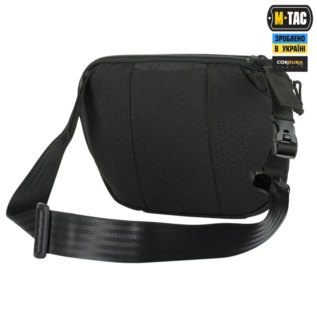 4 - Сумка через плече M-Tac Sphaera Hex Hardsling Bag Elite Large з липучкою. Мультикам чорний