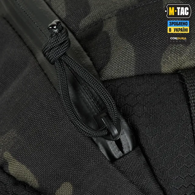 7 - Сумка через плече M-Tac Sphaera Hex Hardsling Bag Elite Large з липучкою. Мультикам чорний