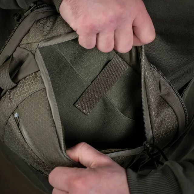 8 - Сумка через плече M-Tac Sphaera Hex Hardsling Bag Elite Large з липучкою. Олива