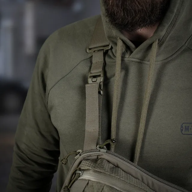 6 - Сумка через плече M-Tac Sphaera Hex Hardsling Bag Elite Large з липучкою. Олива