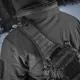 6 - Тактична сумка через плече M-Tac Urban Line City Hunter Hexagon. Чорний