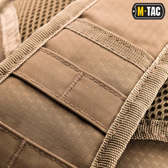 11 - Тактична сумка через плече M-Tac Urban Line City Hunter Hexagon. Койот