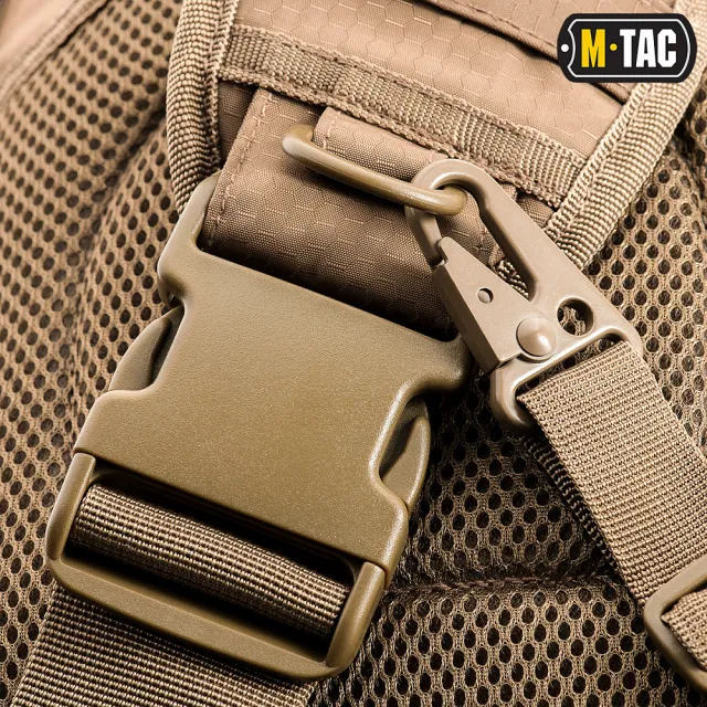 10 - Тактична сумка через плече M-Tac Urban Line City Hunter Hexagon. Койот