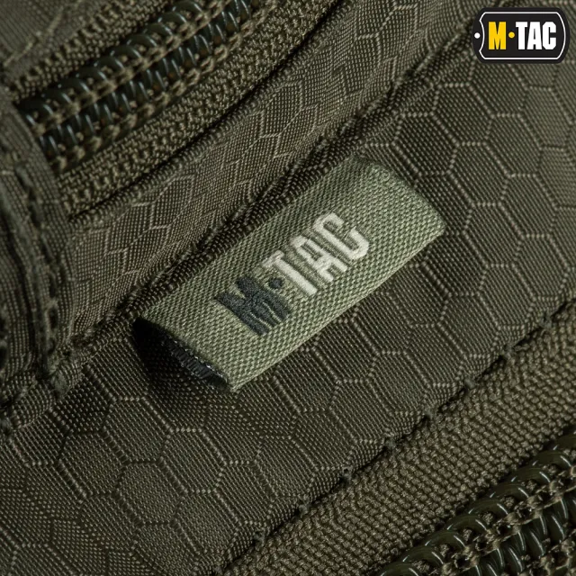 5 - Тактична сумка через плече M-Tac Urban Line City Hunter Hexagon. Олива