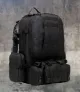 2 - Рюкзак тактичний з підсумками B08 8142, 55 л. Чорний
