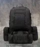 3 - Рюкзак тактичний з підсумками B08 8142, 55 л. Чорний