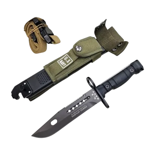1 - Ніж мисливський Columbia US NAVY. Чорний