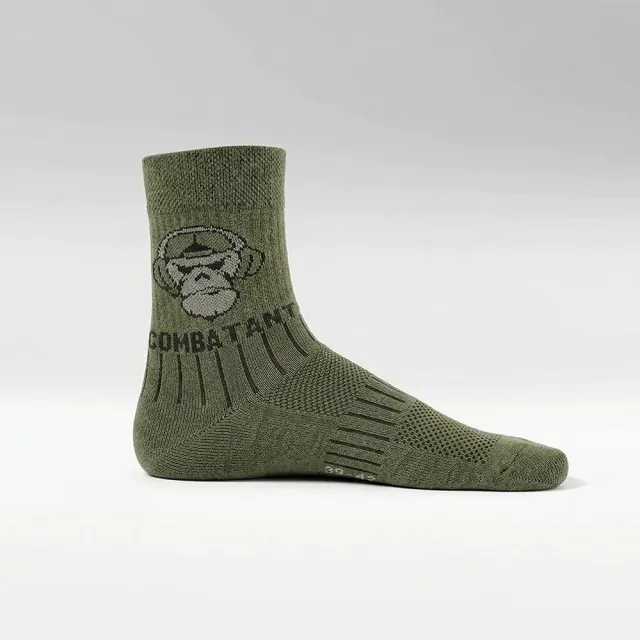 3 - Шкарпетки трекінгові Combatant Patrol Core Mid Summer. Хакі