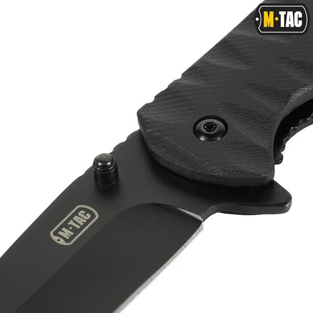 9 - Ніж складаний M-TAC Type 4. Чорний