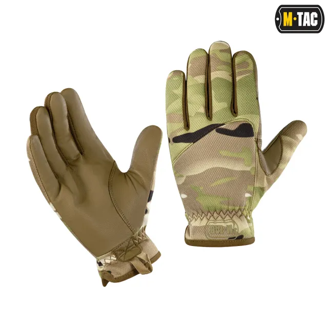 1 - Рукавички M-Tac Scout Tactical Mk.2 шкіряні. Мультикам
