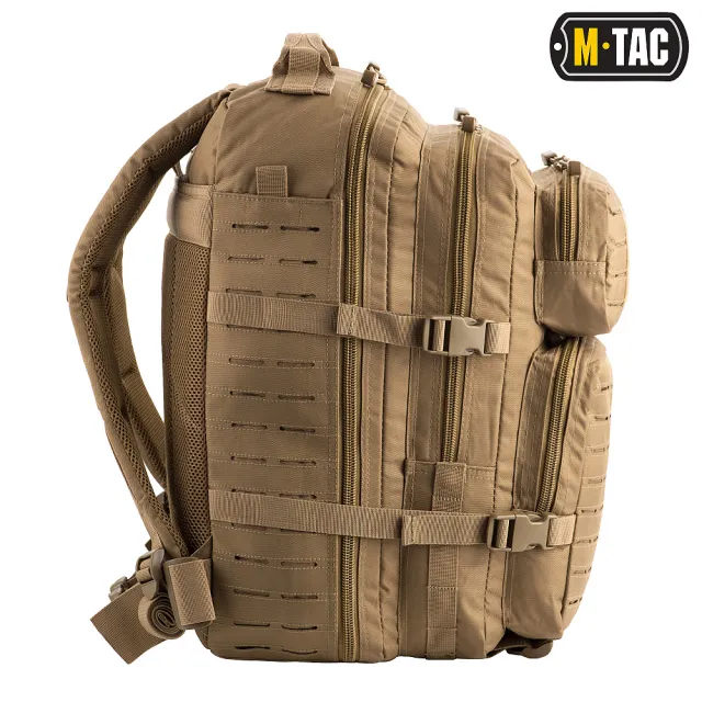 3 - Рюкзак тактичний M-Tac Large Assault Pack Laser Cut. Койот