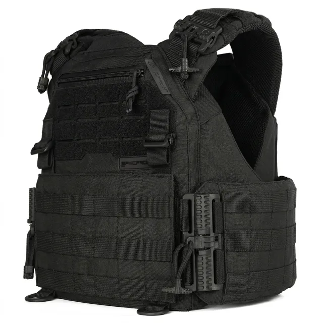 1 - Плитоноска жіноча Warmor gen.3 FL SPECPROM (for Ladies). Без підсумків. Зі швидким боковим та верхнім скиданням (без плит). Чорний