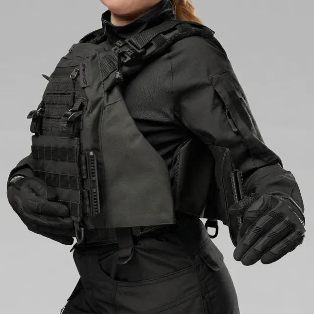 11 - Плитоноска жіноча Warmor gen.3 FL SPECPROM (for Ladies). Без підсумків. Зі швидким боковим та верхнім скиданням (без плит). Чорний