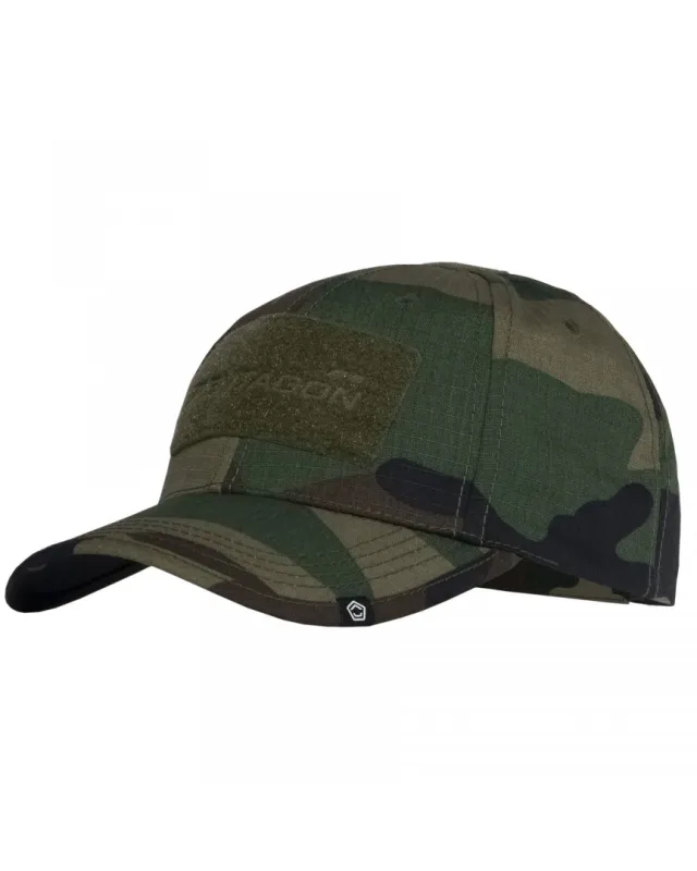 1 - Кепка тактична Pentagon Tactical 2.0 BB. Камуфляж Woodland