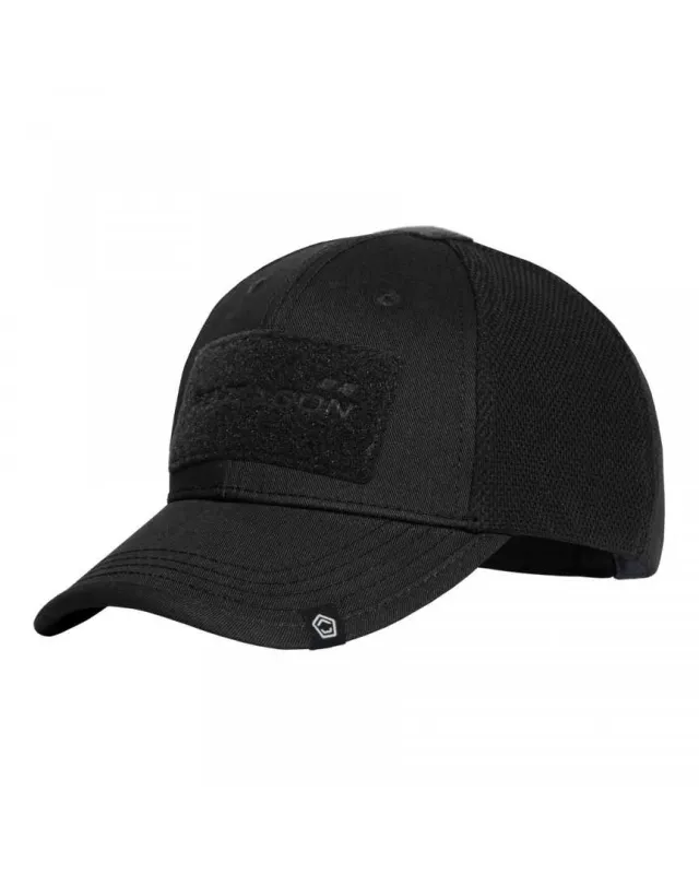 1 - Кепка тактична Pentagon Raptor BB Twill/Mesh. Чорний