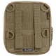 2 - Органайзер тактичний Pentagon EDC 2.0 Pouch Molle LaserCut. Койот