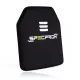 1 - Керамічна бронеплита Sic+PE 4-го класу SPECPROM. Вага 2,0 кг. Розмір 25 на 30 см. Чорна