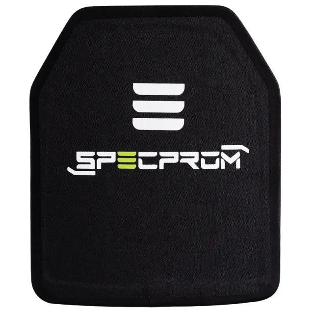 3 - Керамічна бронеплита Sic+PE 4-го класу SPECPROM. Вага 2,0 кг. Розмір 25 на 30 см. Чорна