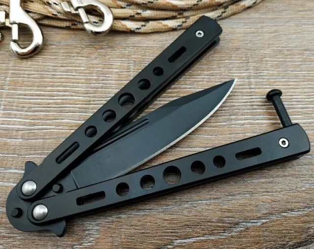 2 - Нiж метелик Benchmade 323B. Чорний