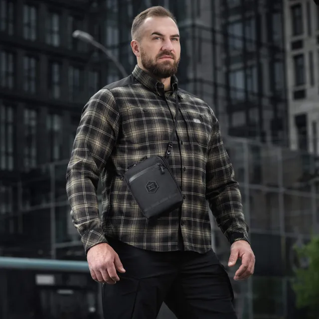 8 - Сумка через плечо M-Tac Pocket Hardsling Lite-C Elite. Черный
