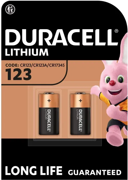 1 - Батарейки Duracell Ultra Lithium CR123A, 2 шт
