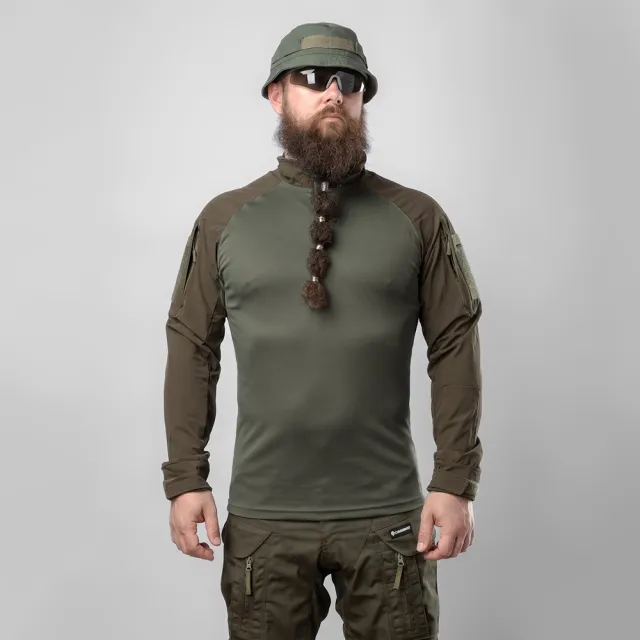 3 - Убакс тактичний Combatant Raider Core довгий рукав. Хакі