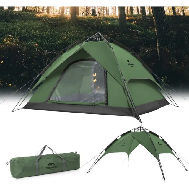2 - Намет чотиримісний Naturehike NH21ZP008. Зелений