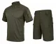 2 - Тактичний літній костюм з убаксом Combatant Raider Core короткий рукав та шортами Rip-Stop PolyCotton SPECPROM. Олива